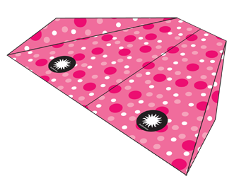User designed paper airplane in one of three styles